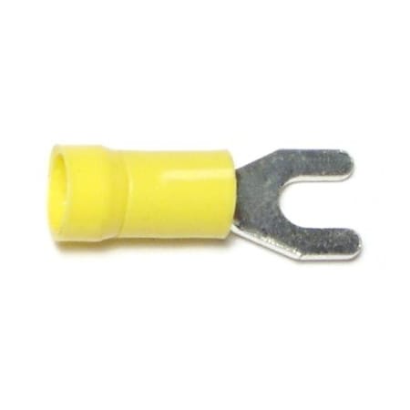 Midwest Fastener Fork Terminal, 10 AWG, Plastic Insulated, 15 PK 69992